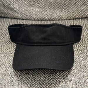 Plain black women’s black Visor hat cap new!